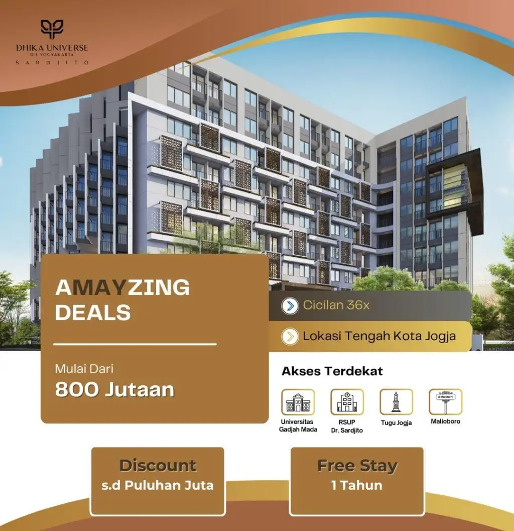 Promo Mei 2025 - Apartemen Dhika Universe Yogyakarta